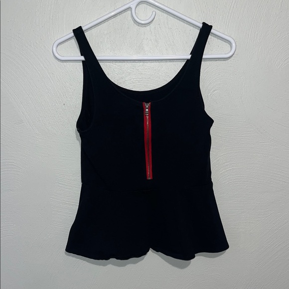 Express Black Peplum Tank Top - Picture 3 of 3